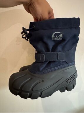 Toddler Sorel Navy and Black Waterproof Winter Boots